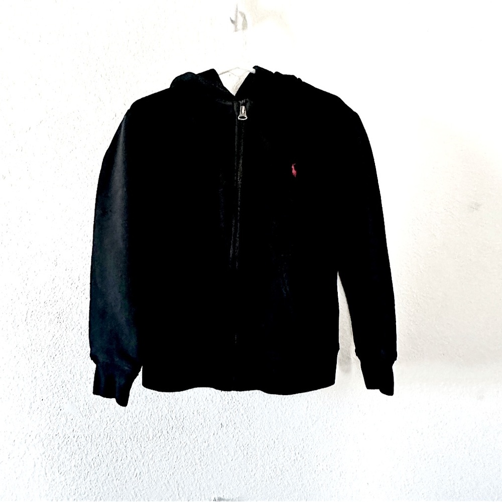 POLO BY RALPH LAUREN Boys Black Zip Up Hoodie